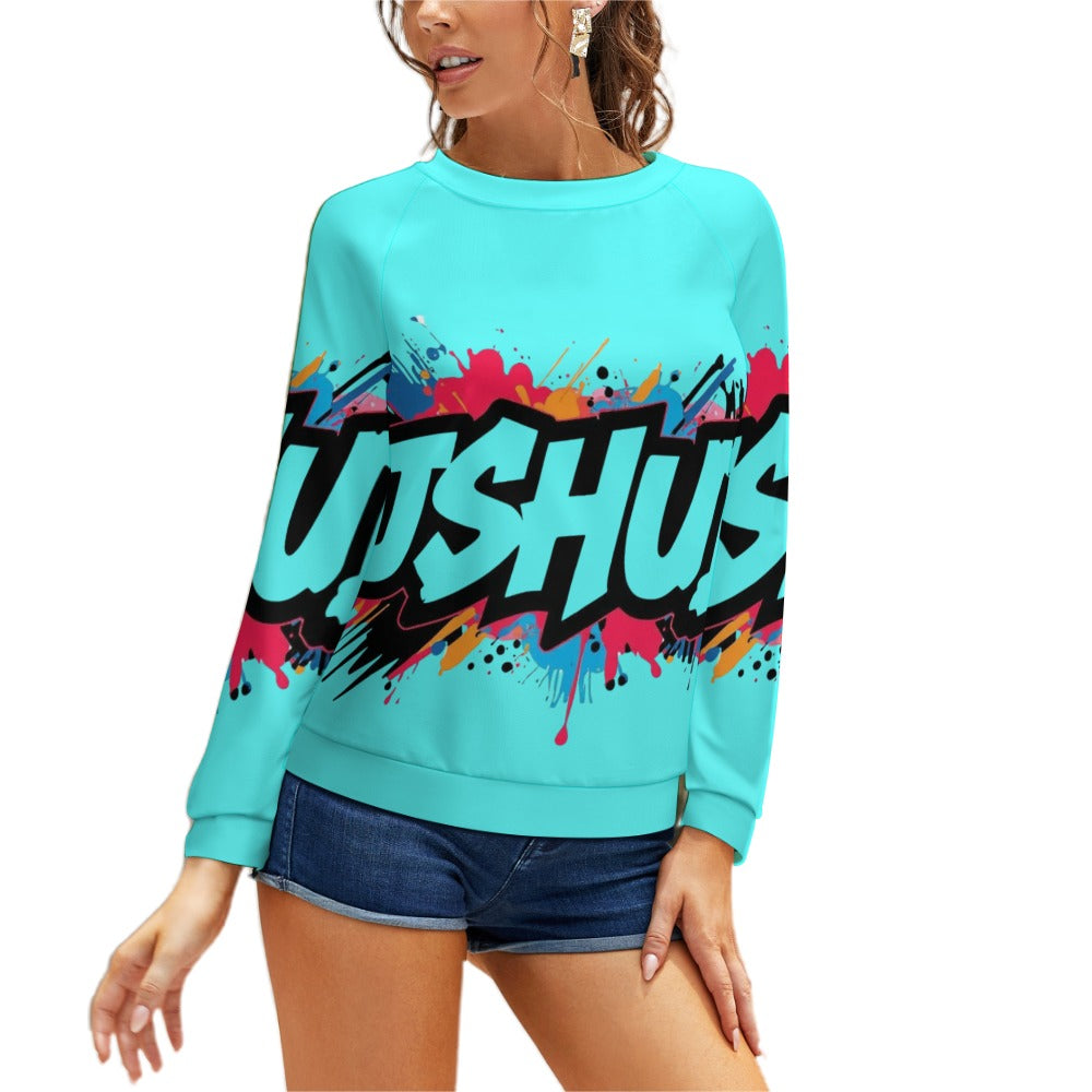 Felpa Donna JSHub Multicolor – Stile Streetwear con Graffiti All-Over