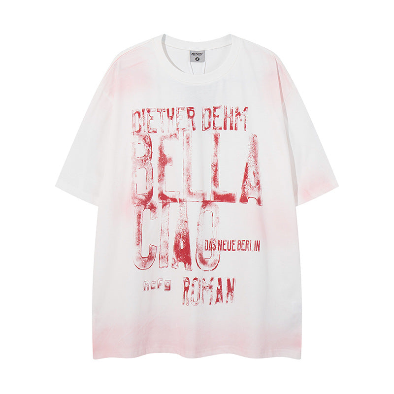 T-shirt Digital Letter Vibes