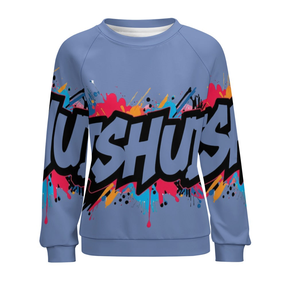 Felpa Donna JSHub Multicolor – Stile Streetwear con Graffiti All-Over