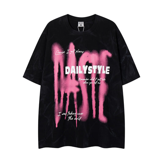 T-shirt Retro Graffiti Lettere