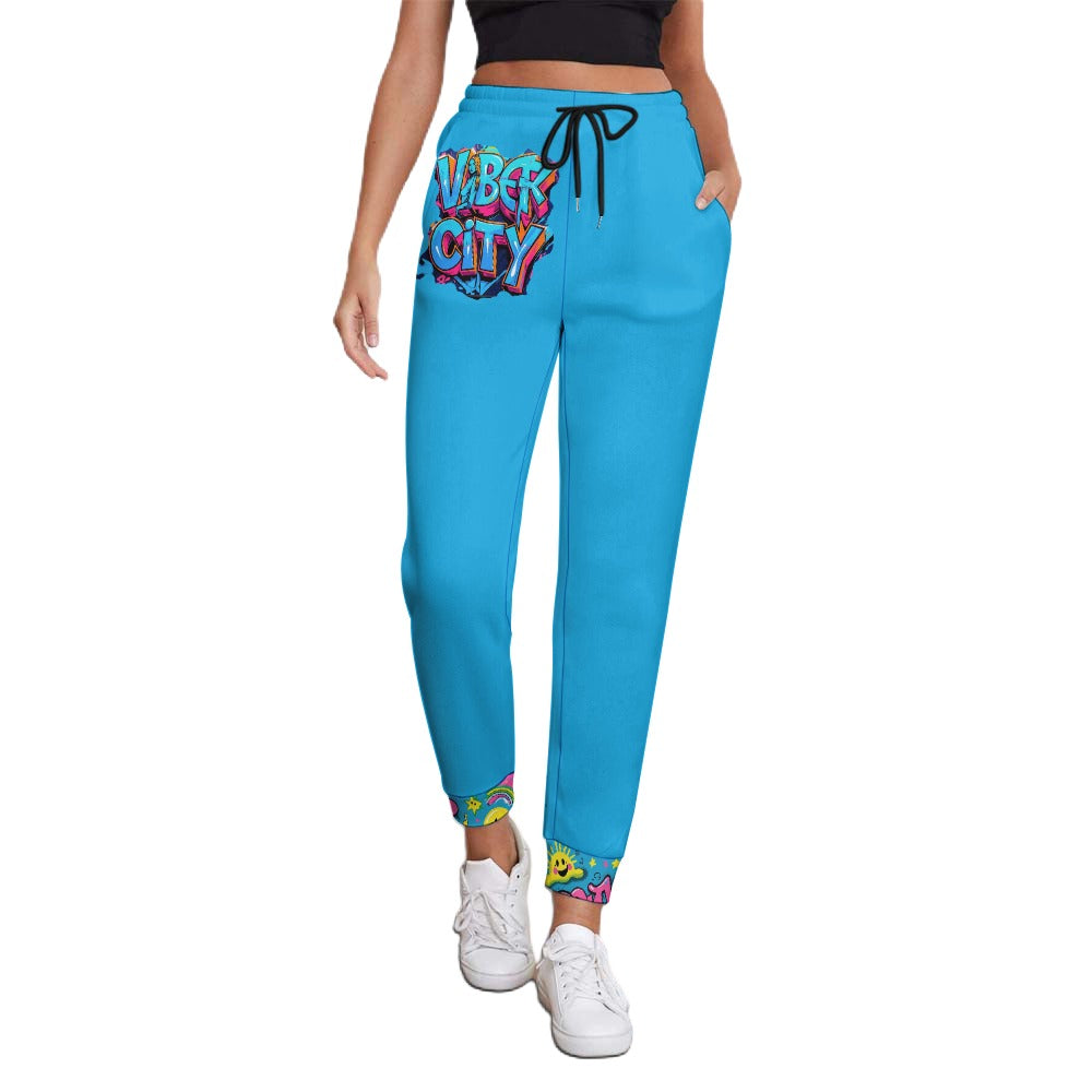 Pantalone Donna VIBER CITY – Jogger Azzurro