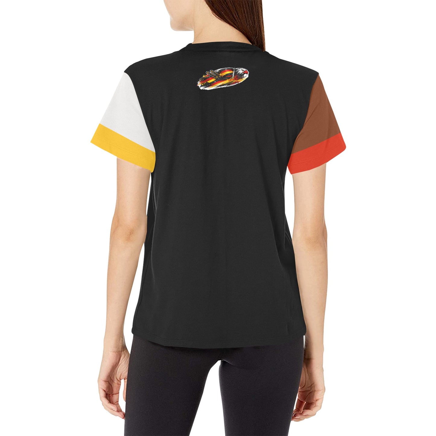 T-Shirt Germany Donna Nera JSHUB Winter Nation 2026 Streetwear