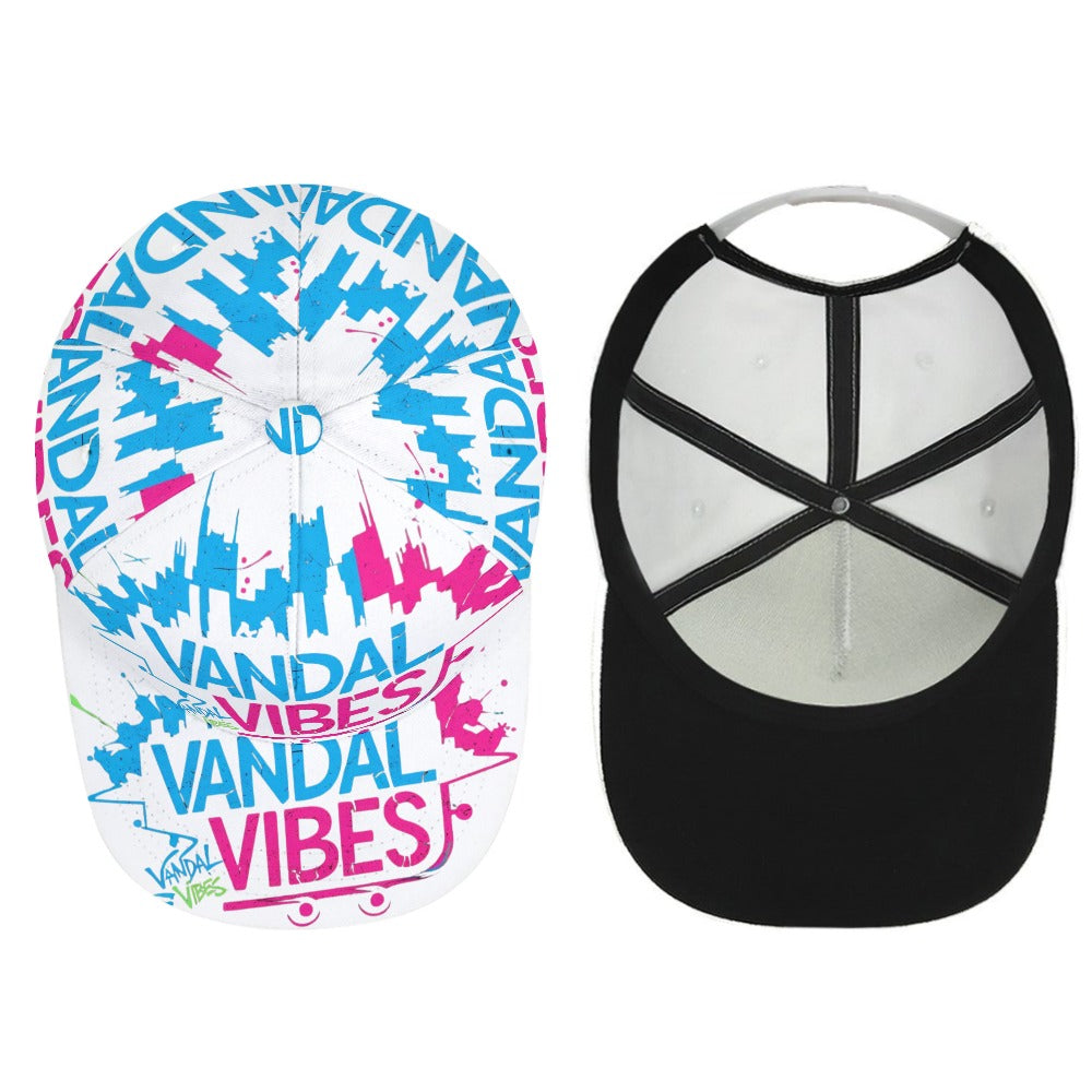 Cappello Vandal Dome  Visiera curva bianco streetwear