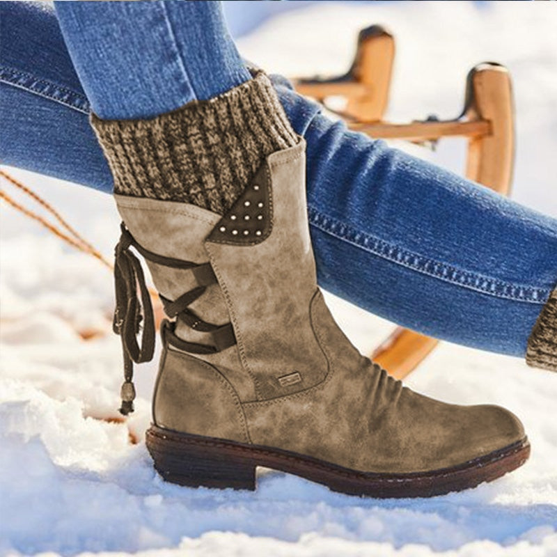 Stivale Frostline Rise – Suede Snow Boots Mid-Calf