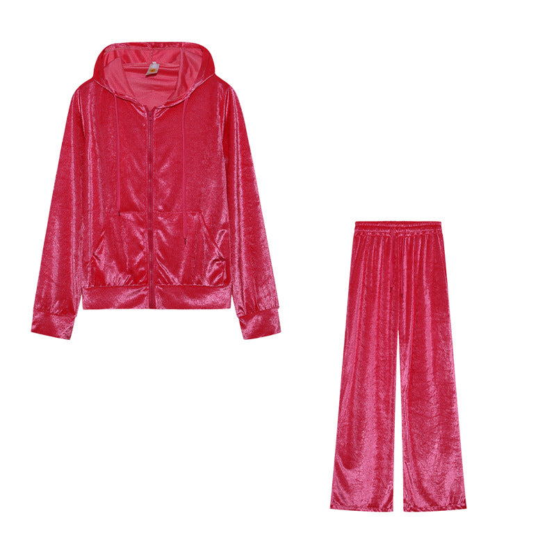 Tuta Donna Velvet Juicy Street Strass Set 2 Pezzi