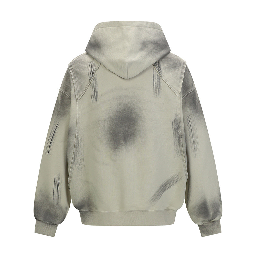 JSHUB Old Punk Distressed Hoodie Loose Fit