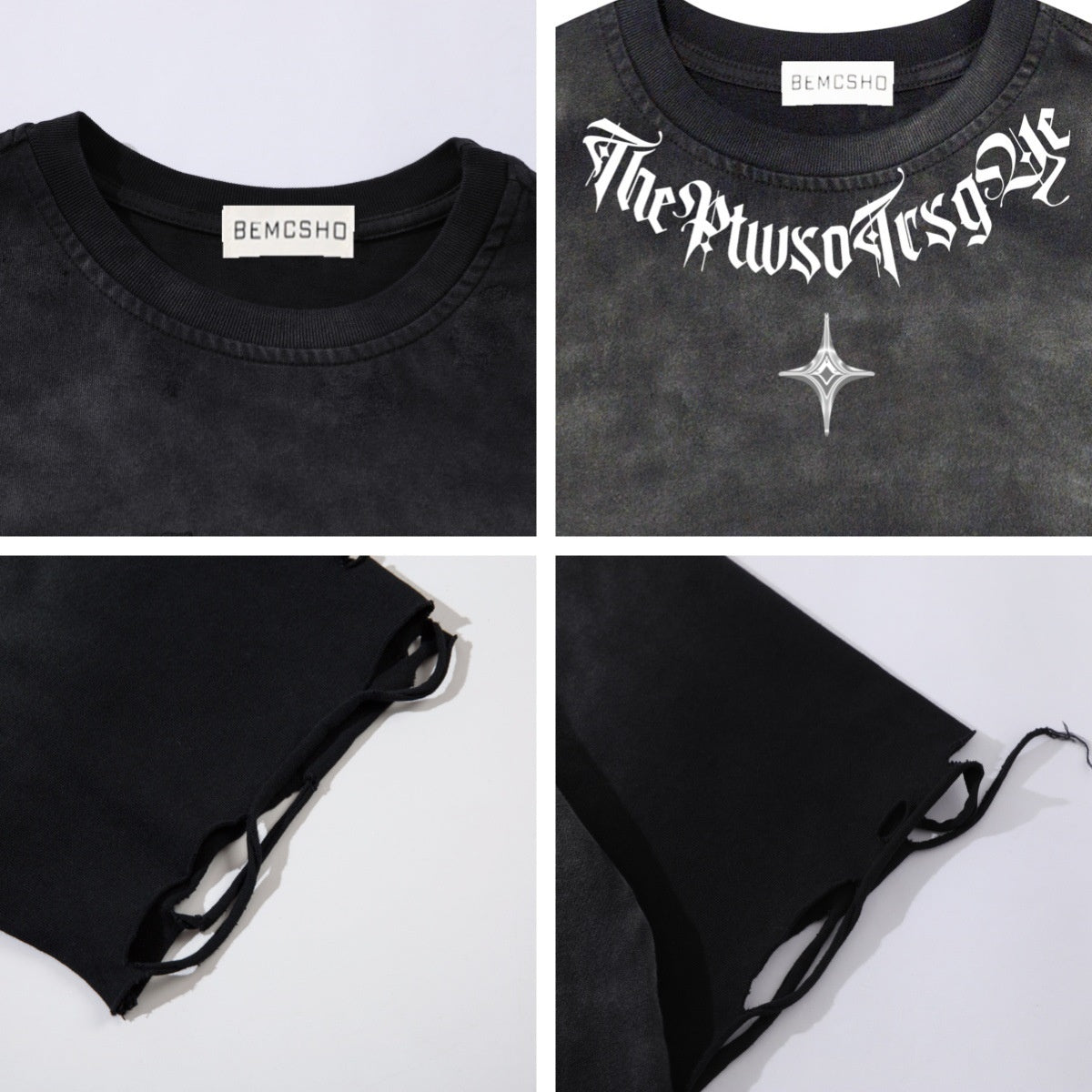 T-shirt Faded Script – Retro Wash Street Tee