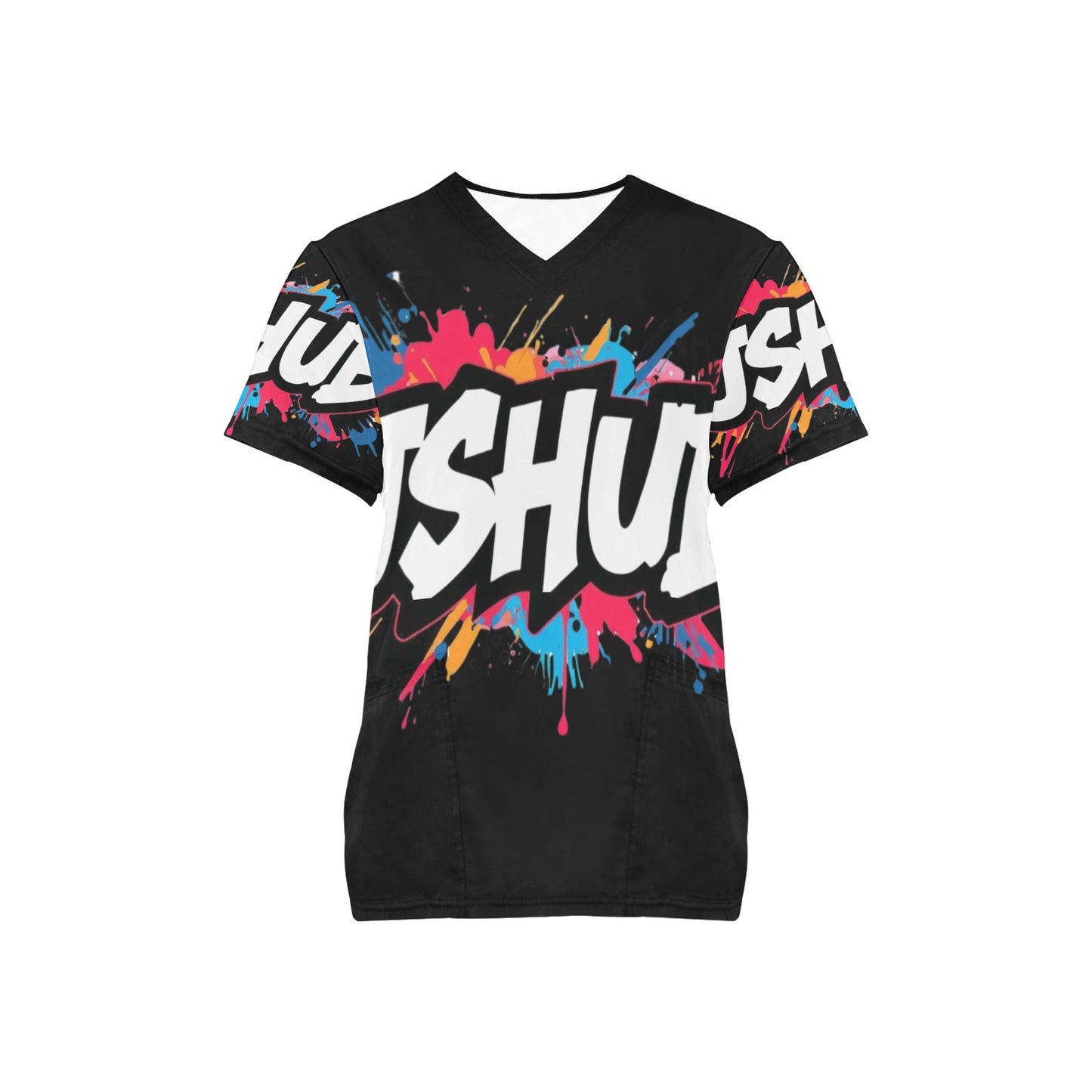 T-shirt Scrub Unisex JSHub Logo Multicolor All-Over – Urban Style 2025