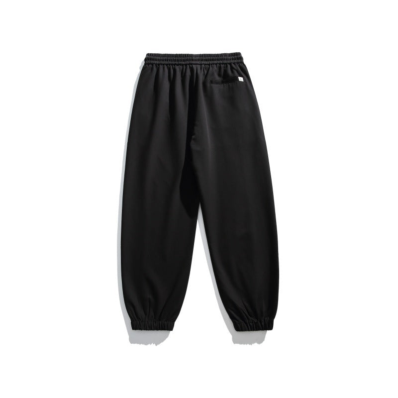 Pantaloni “Zen Drift” larghi antirughe con coulisse