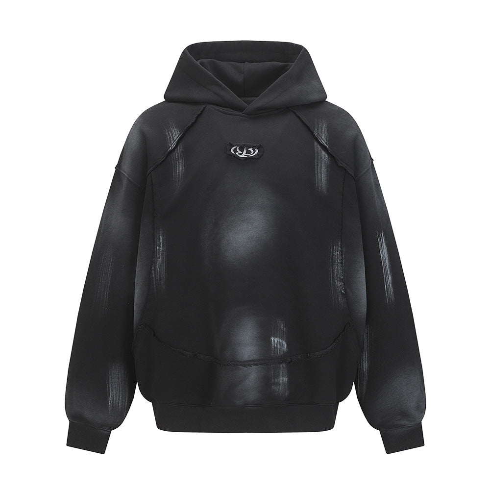 JSHUB Old Punk Distressed Hoodie Loose Fit