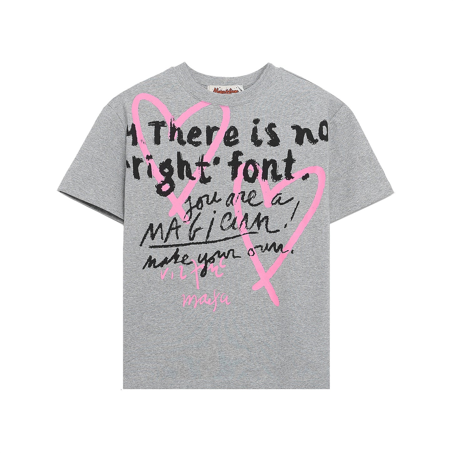 Heartbeat Letter Slim Tee