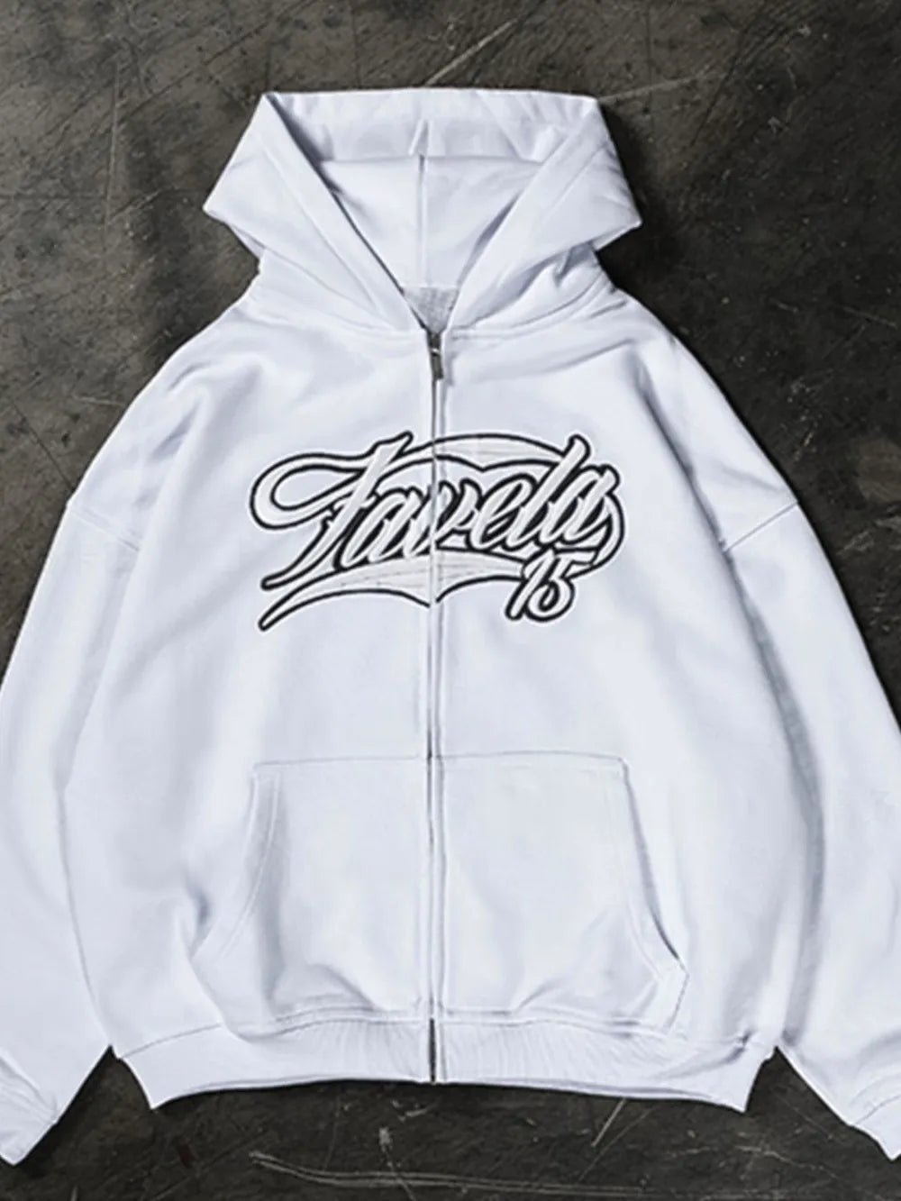 Felpa Letter Ricamata