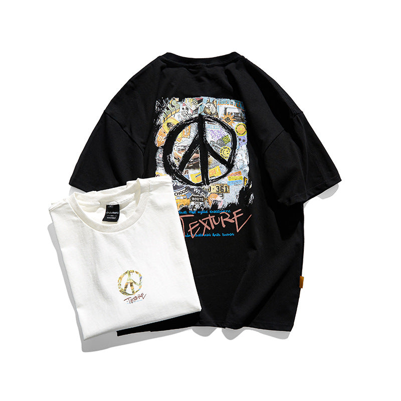 T-shirt Japanese Fresh Letter Print