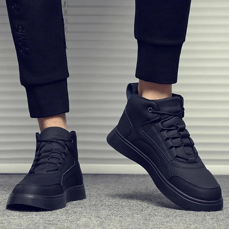 Sneakers Urban Classic Scarpe da Ginnastica Alte da Uomo Moda Casual con Lacci