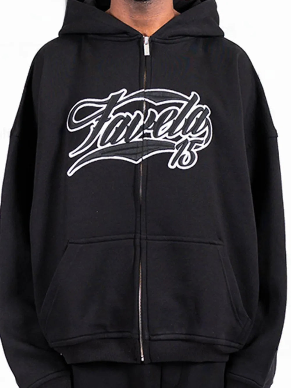 Felpa Letter Ricamata