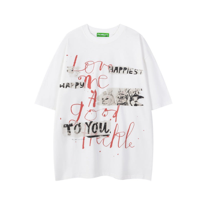 T-shirt Tokyo Type – Lettere Retro Oversize