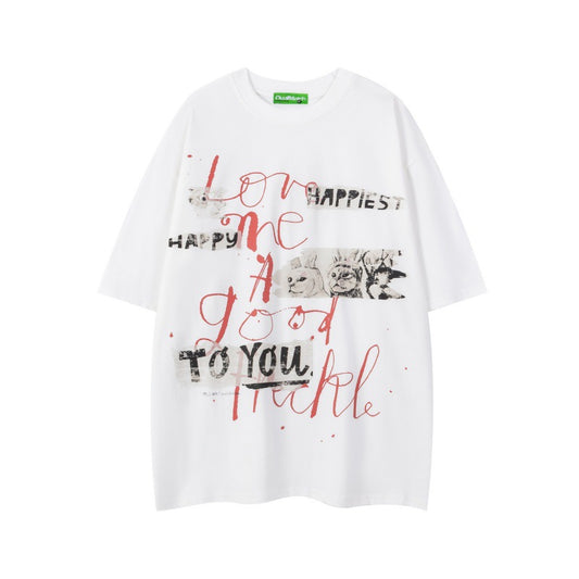 T-shirt Tokyo Type – Lettere Retro Oversize