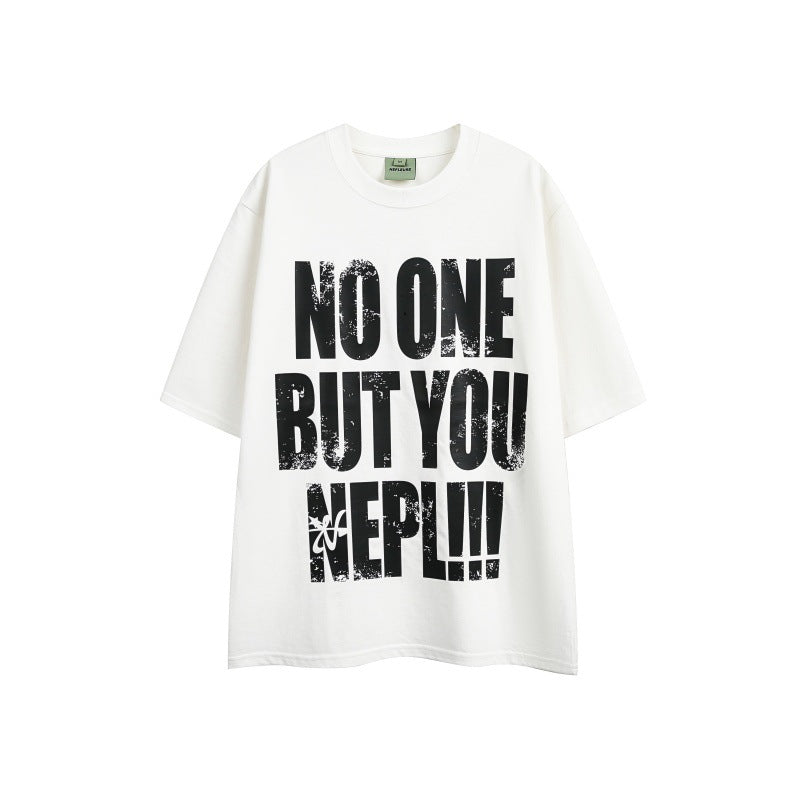 T-shirt Distressed Letter