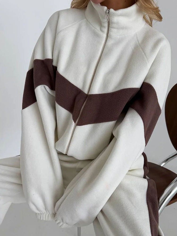 Tuta Donna Streetwear Zip Contrast Jshub