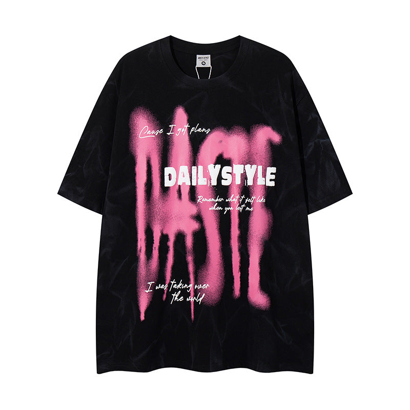 T-shirt Retro Graffiti Lettere