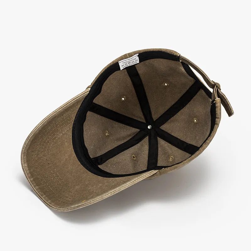 Cappellino da baseball rosa lavato in cotone con tesa curva