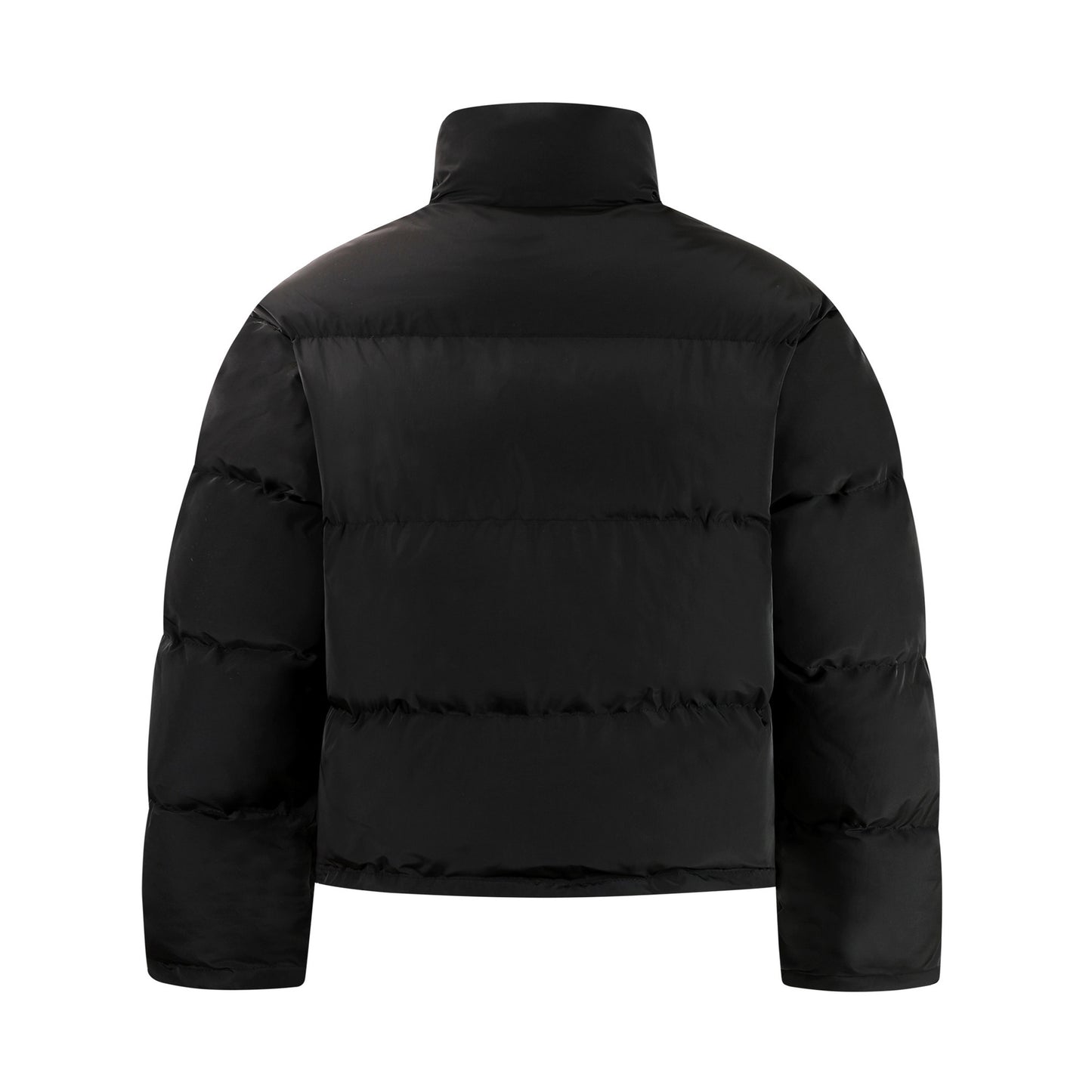 Giacca Uomo Puffer Streetwear Corta Nera Oversize