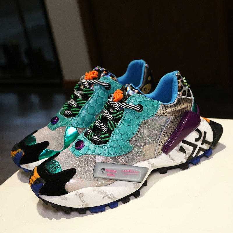 Sneakers MeshVibe – Scarpe da Donna con Suola Spessa in Rete Traspirante