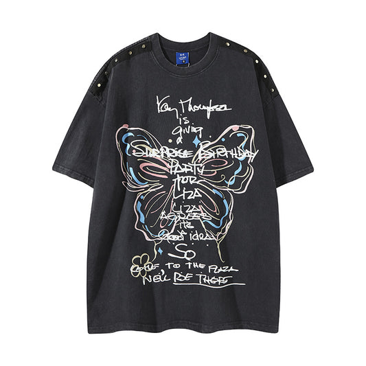 T-Shirt Butterfly Punk