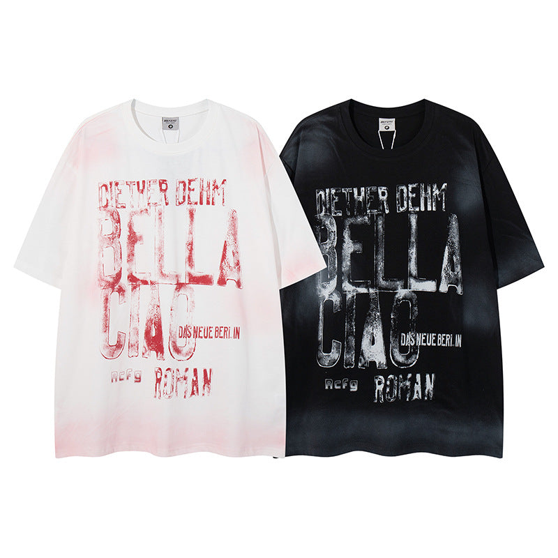 T-shirt Digital Letter Vibes