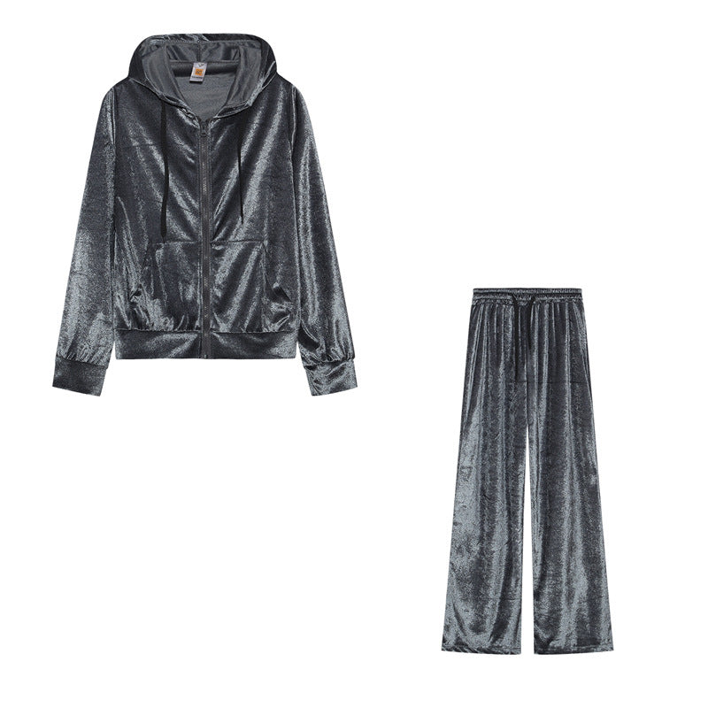 Tuta Donna Velvet Juicy Street Strass Set 2 Pezzi