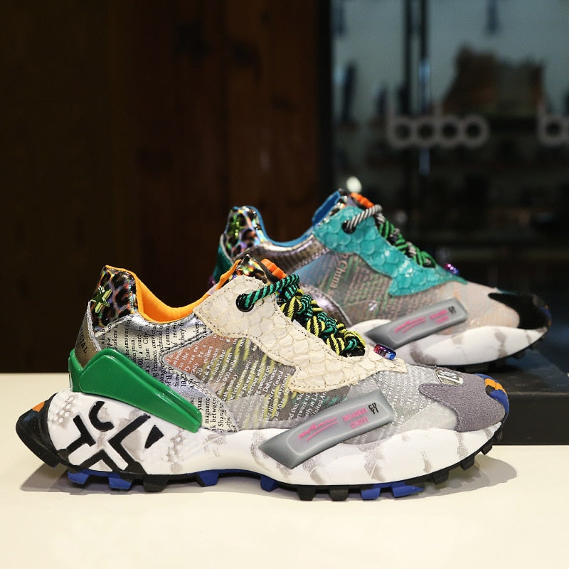 Sneakers MeshVibe – Scarpe da Donna con Suola Spessa in Rete Traspirante