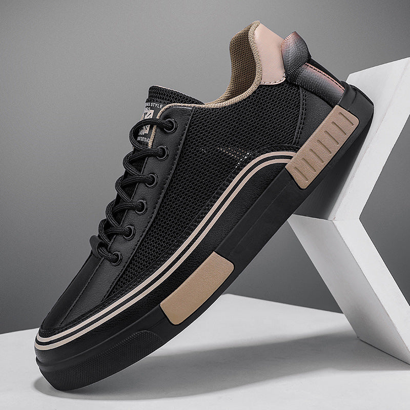 Scarpe Uomo Streetwear Sneakers Low Top in Mesh Traspirante