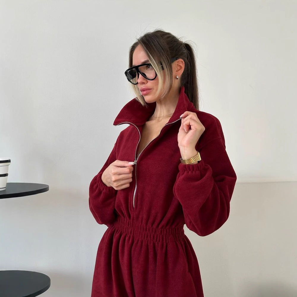 Tuta Cozy Zip Essential Donna