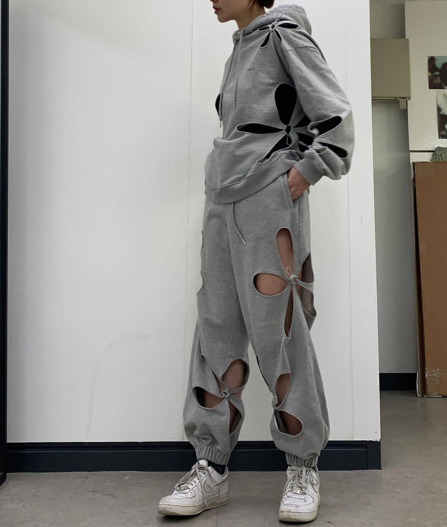 Tuta Hollow Flower Terry Streetwear