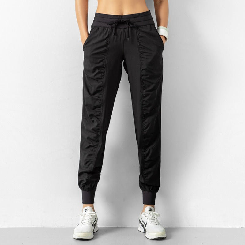 Pantaloni slim loose running fitness quick dry