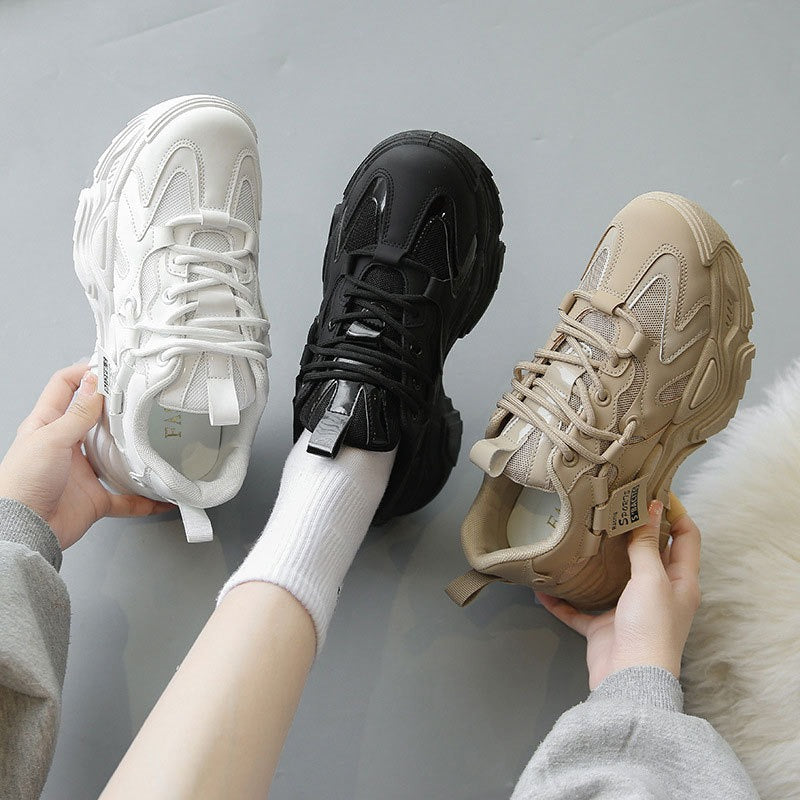 Sneakers InsKorea – Scarpe Sportive Donna con Suola Spessa in Stile Coreano
