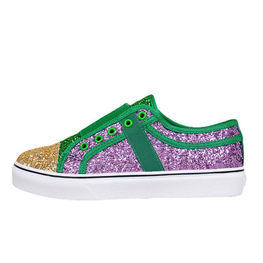 Sneakers GlitterPop – Scarpe di Tela Colorate con Paillettes per Donna