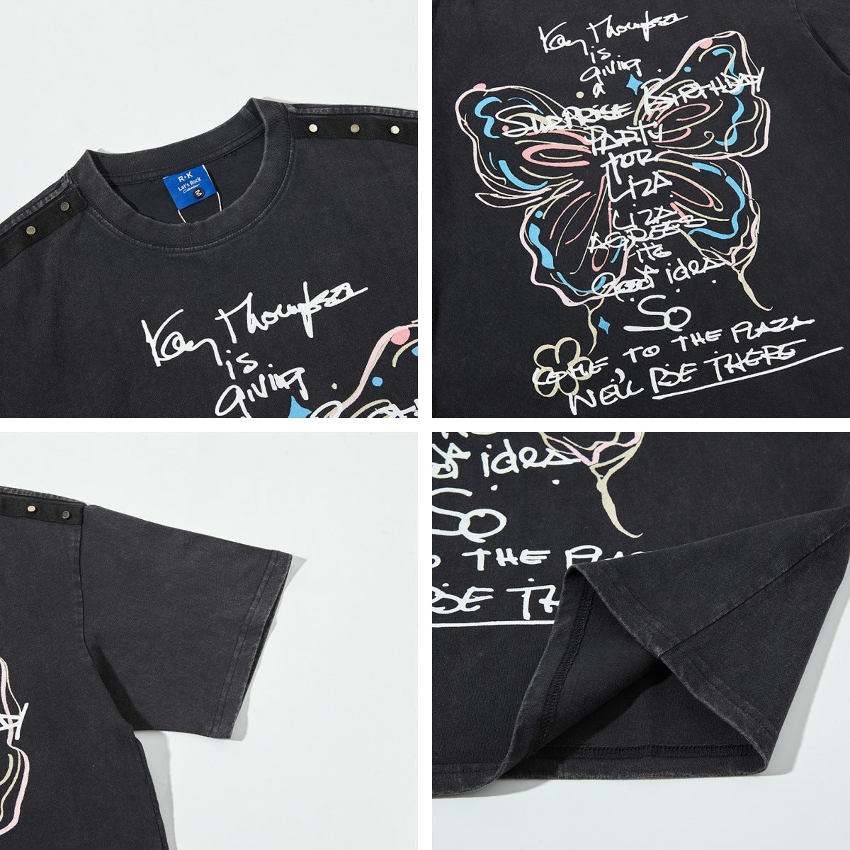 T-Shirt Butterfly Punk