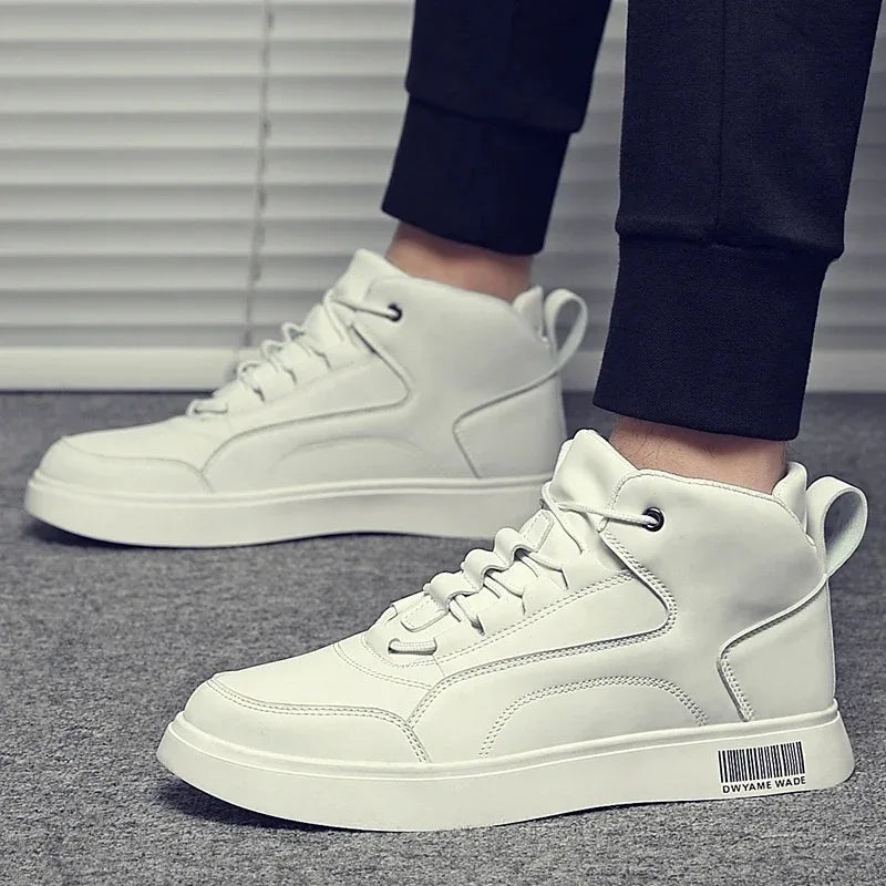 Sneakers Urban Classic Scarpe da Ginnastica Alte da Uomo Moda Casual con Lacci