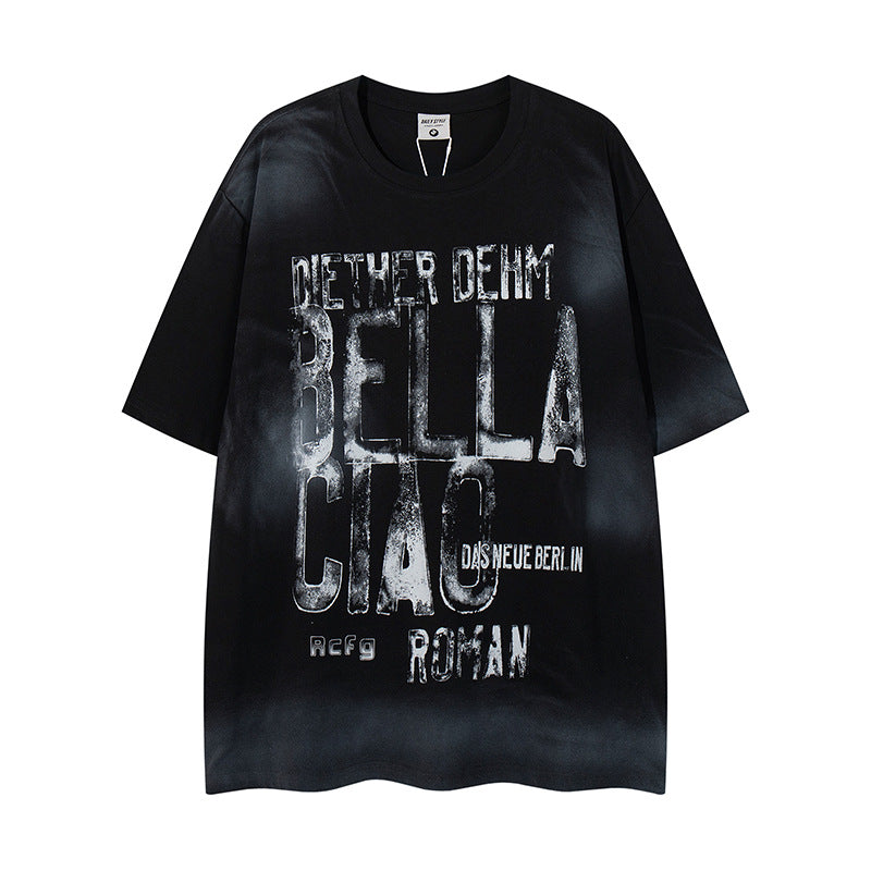 T-shirt Digital Letter Vibes