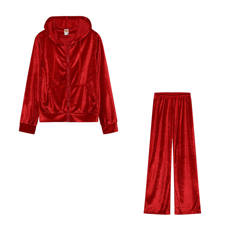 Tuta Donna Velvet Juicy Street Strass Set 2 Pezzi