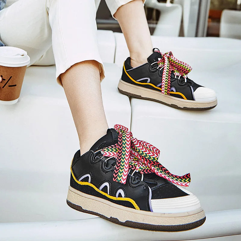 Sneakers Donna in Pelle Scamosciata con Stampa Leopardo