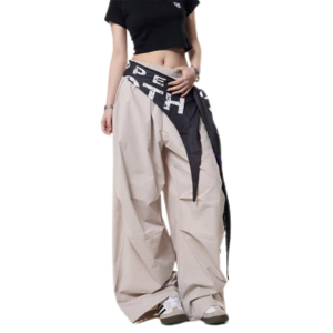 Pantaloni “Drift Wave” casual a gamba larga con tasche