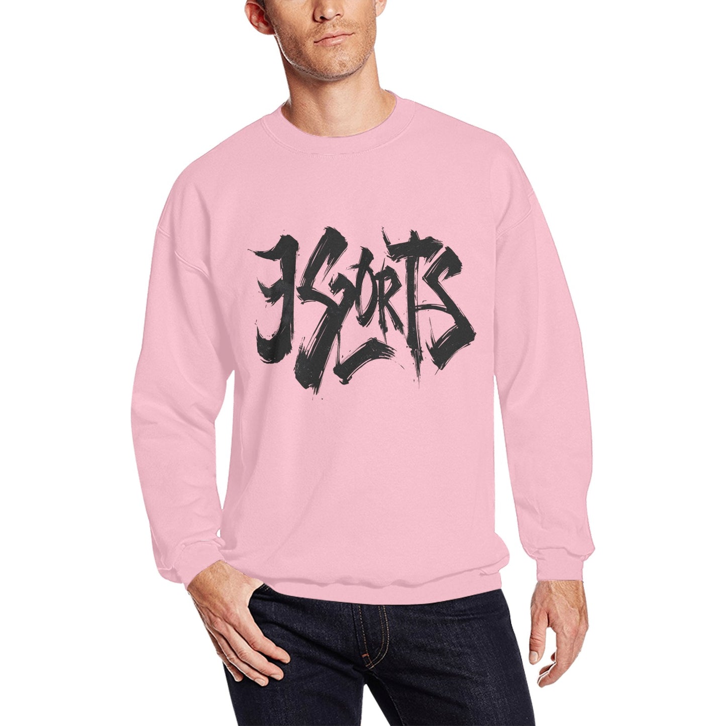 Felpa Uomo "JSPORTS Mono H18 Reverse" – Girocollo Monocolore