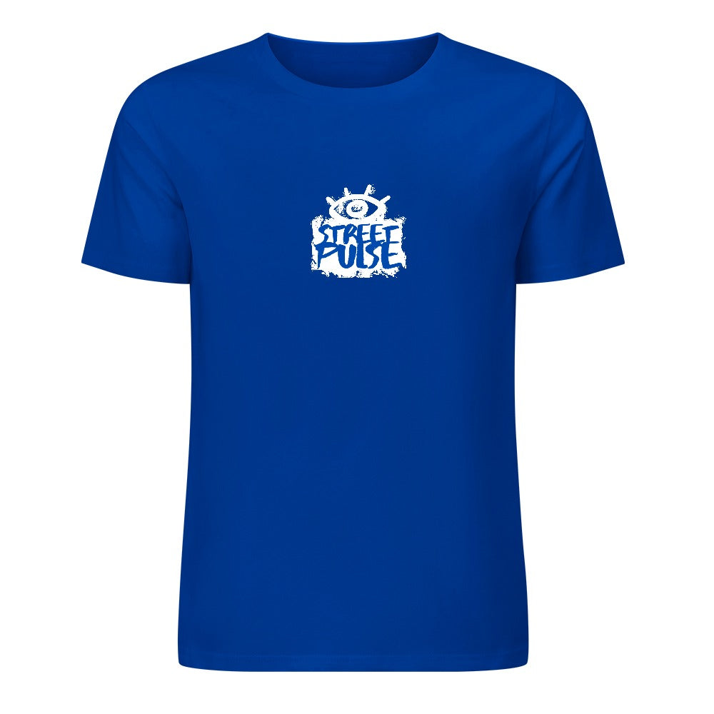 T-shirt uomo “JS Street Pulse” – Blu con logo bianco