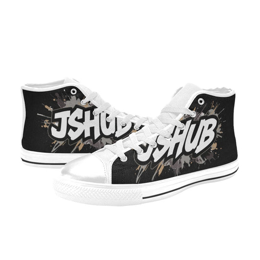Scarpe Alte da Donna in Tela Urban JSHub Graffiti Dark – Design Esclusivo