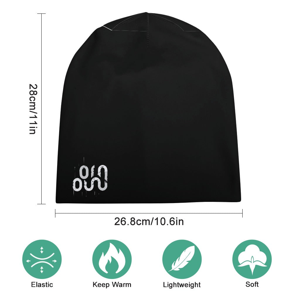 Berretto Zuccotto Donna “Concrete Echoes Icon” – Black Edition