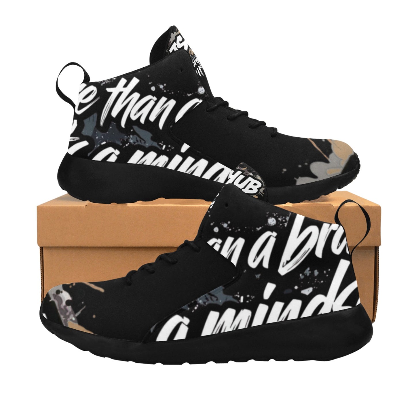 Sneakers black Uomo JSHUB MINDSET_01 More Than a Brand Its a Mindset