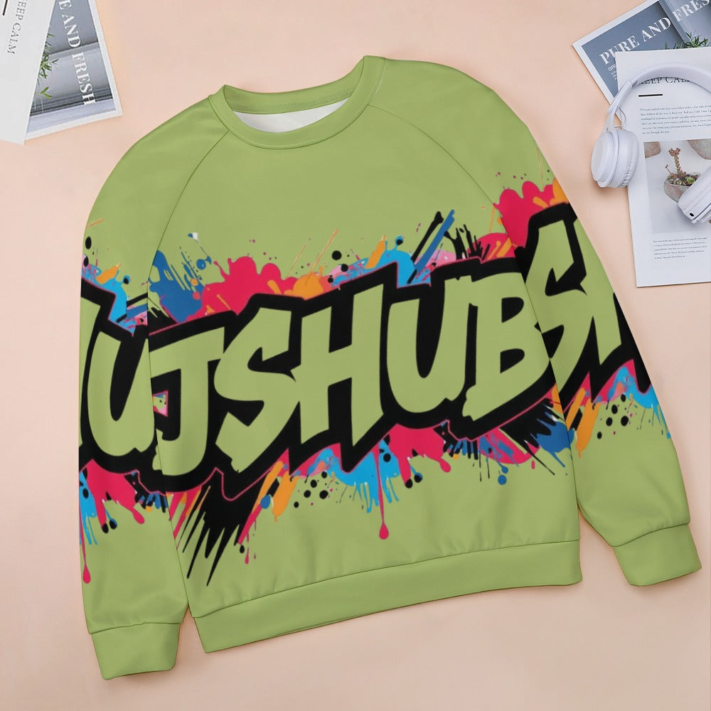 Felpa Donna JSHub Multicolor – Stile Streetwear con Graffiti All-Over