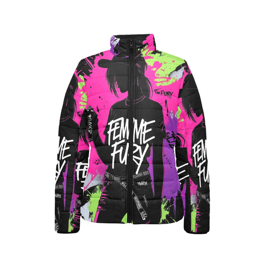 Giacca imbottita donna Femme Fury colletto rialzato